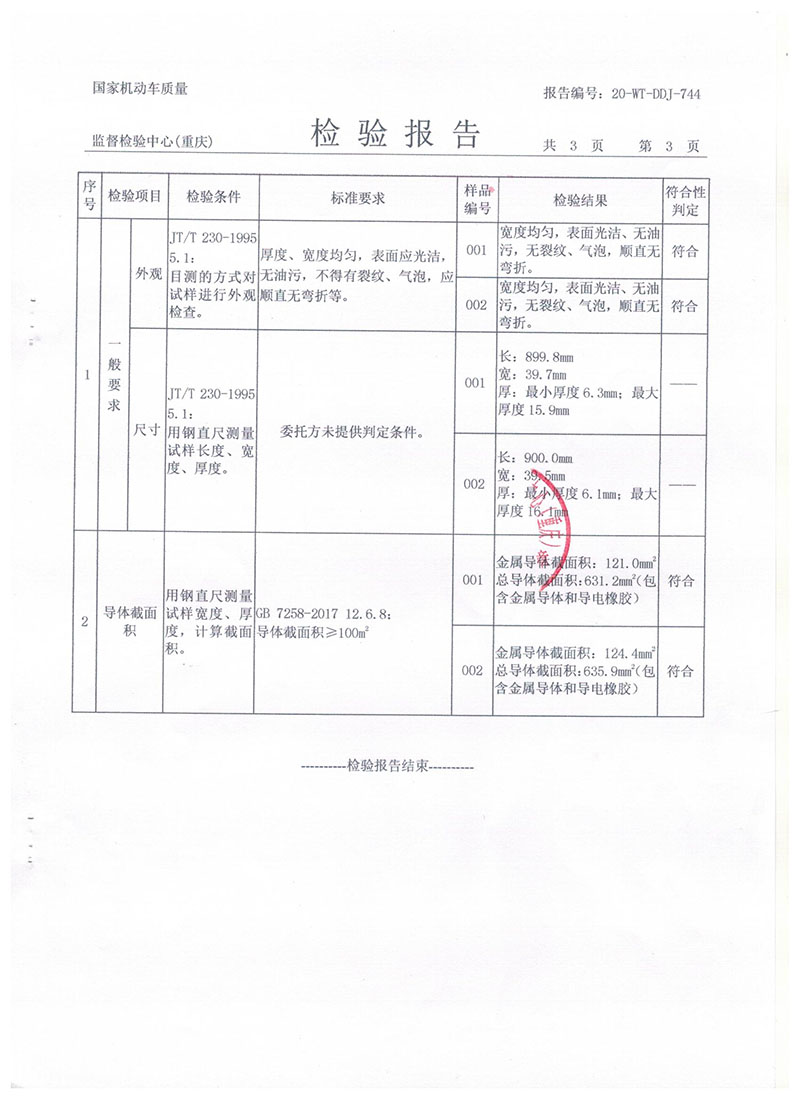 汽车导静电拖地带900报告